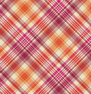 1 Yard "Tartan" in Tangerine by Joel Dewberry, Notting Hill, Quilting Cotton