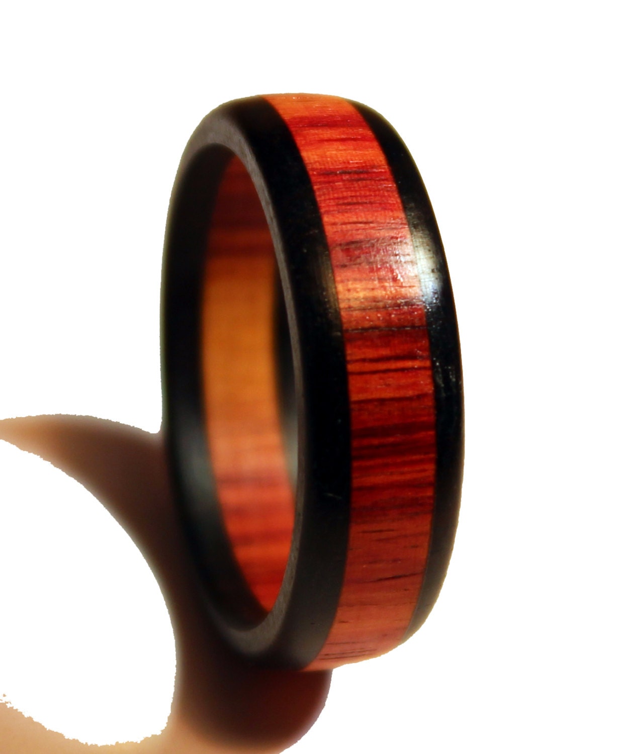 Tulipwood and Blackwood Ring