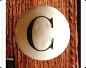 Stamped Letters Knob