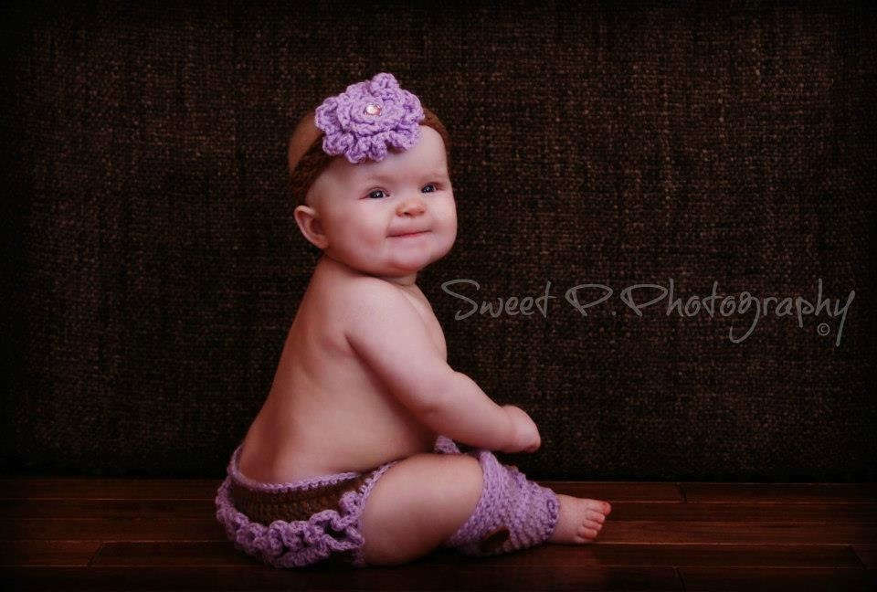 Crochet diaper cover-leg warmers- headband set-baby girl photo prop-flower headband-photo prop set-baby set