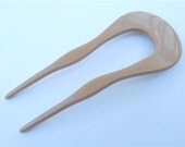 Vintage Tan Hair Stick Tan Hair Pick Beige Hair Fork Tan Hair Comb Beige Comb Vintage Hair Stick Vintage Hair Pick Vintage Hair Accessory