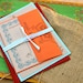 Henna Love - Modern Indian Wedding Invitations, Orange, Aqua & Red - Purchase to Start the Ordering Process  (As Seen on Style Me Pretty)