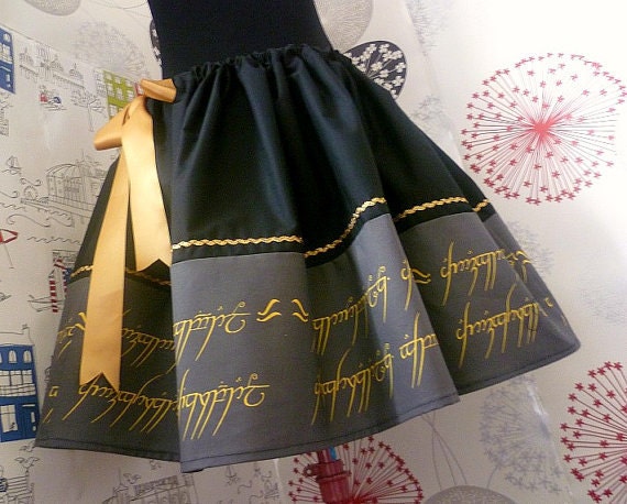 Hobbit,Lord Of The Rings,Lady Of The Rings, Geek Skirt, Tolkien, Hobbit Skirt, RoOBYS, ALL Sizes