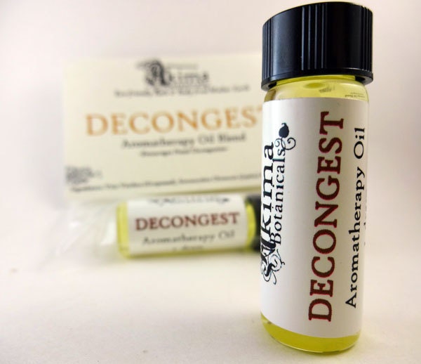 DECONGEST - Aromatherapy Oil Blend to encourage nasal decongestion with essential oils