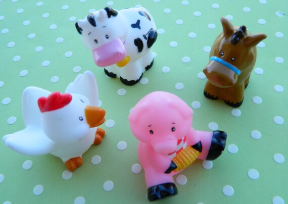 Farm Animal Cake Topper Set by ChristyMaries83 on Etsy