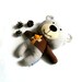 Teddy bear stuffed bear softie stuffed bear rag doll bear plushie soft toy stuffed animal handmade toy brown woodland fox 25 cm 9.8"