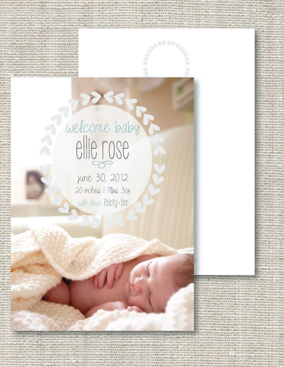 Photo Baby Announcement
