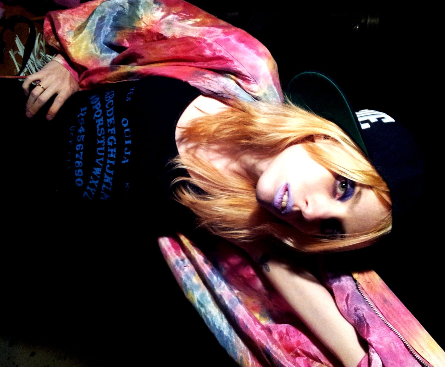 Black and Blue OUIJA BOARD Cami