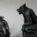 collection vintage chess game pieces . vintage chess pieces . wolf chess piece . instant collection . gothic . photo props