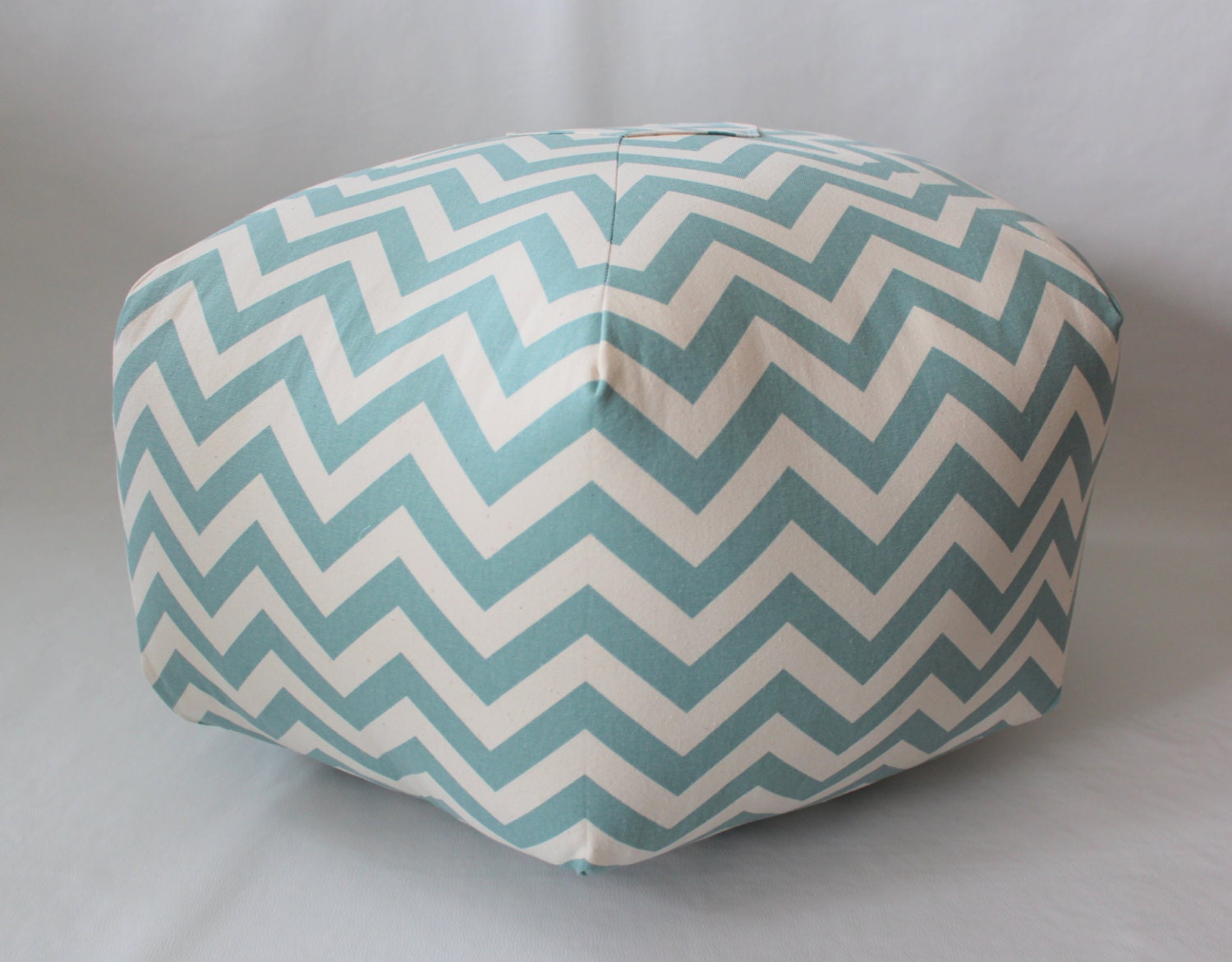 24" Pouf Ottoman Floor Pillow Chevron Zig Zag