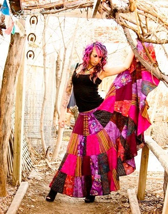Wendy Kay's no gathers twirly Gypsy Skirt pattern for women