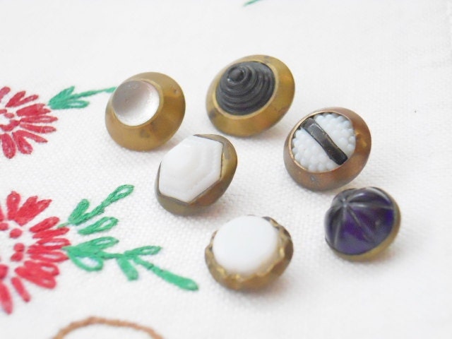 Men's Waistcoat Buttons - Victorian Era Jeweled Buttons