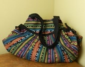 ON SALE Hand Woven Cotton Shoulder Bag Purse Handbags Tribal Ethnic - IKAT 6