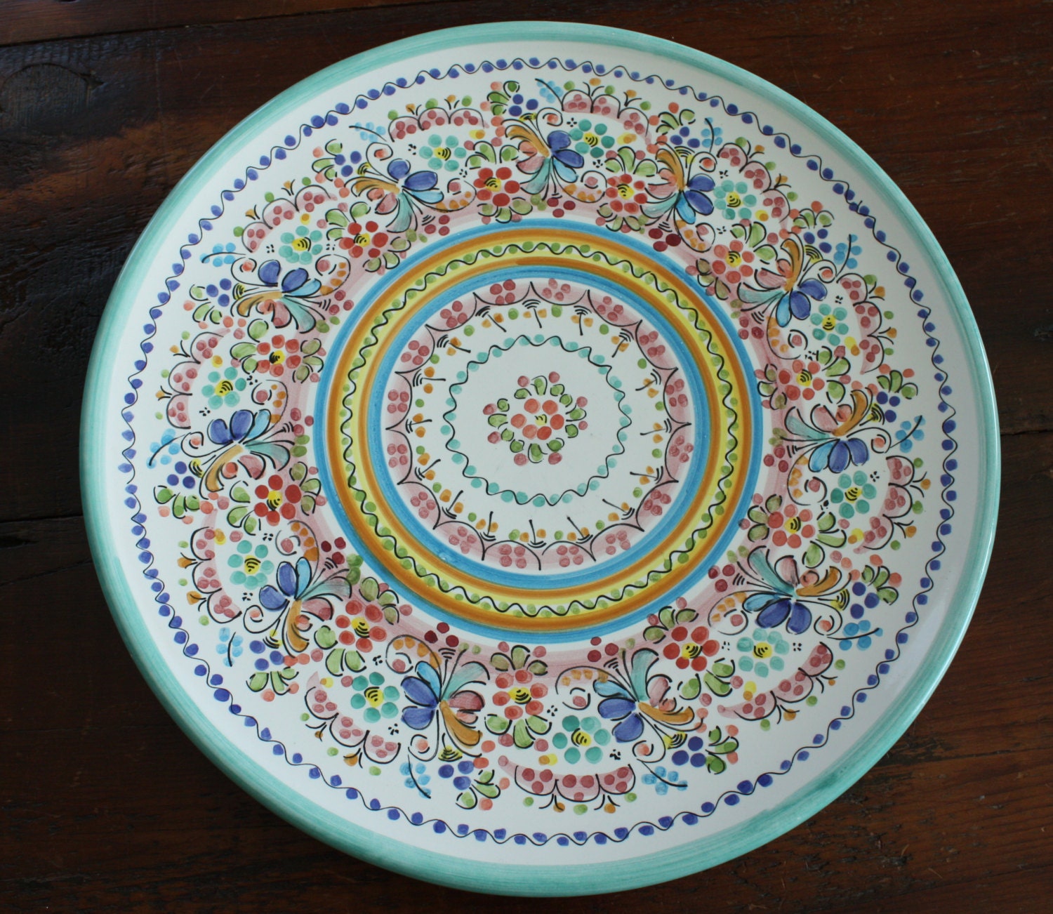 lg 13 inch rimless serving platter handcrafted in spain