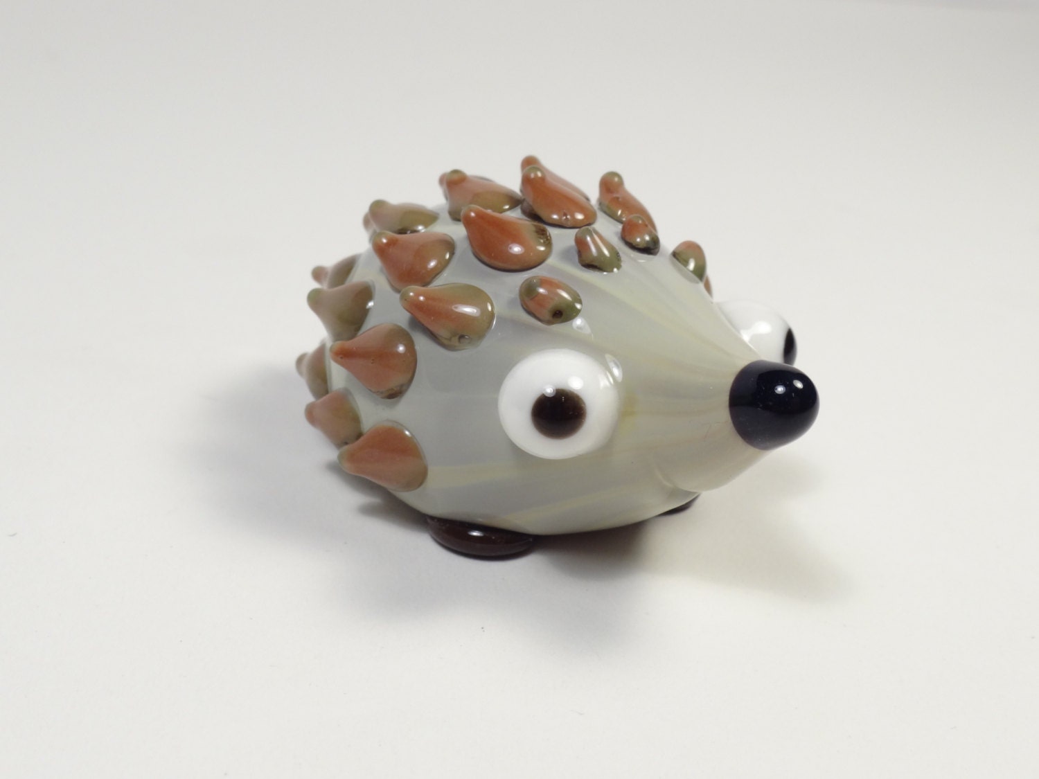 Happy Hedgehog Glass Figurine