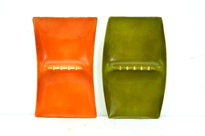 Vintage Retro Mad Men Style Ceramic Ashtrays