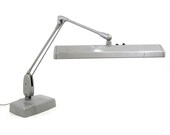 Vintage Industrial Desk Lamp - Drafting Light - Dazor - Articulating Articulated - Mid Century Art Deco Machine Age