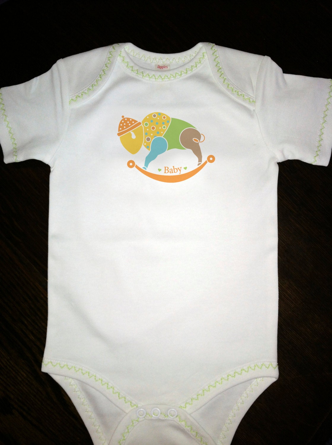 Baby Infant One Piece Gender Neutral Rocking Buffalo Bodysuit Onesie Cute