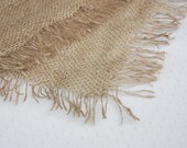 Burlap Layering Fabric Blanket Rustic Newborn Photo Prop