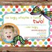 Custom Printable Very Hungry Caterpillar Inspired Birthday Party Invitation with photo