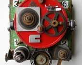Recycled Art Assemblage  -  "Obo Bot"  -  Original Mixed Media