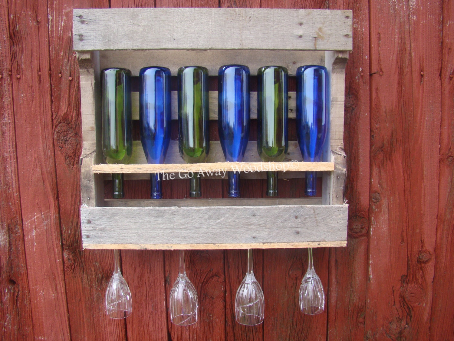Recycled wine rack SMALL