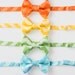 Little Boy Bow Tie - Tone on Tone Chevron - Pink, Orange, Yellow, Green, Blue, and Purple - Choose One