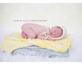 Vintage Star Crochet Bonnet Photo Prop