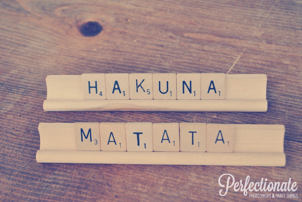 Hakuna Matata scrabble sign // Lion King inspired sign