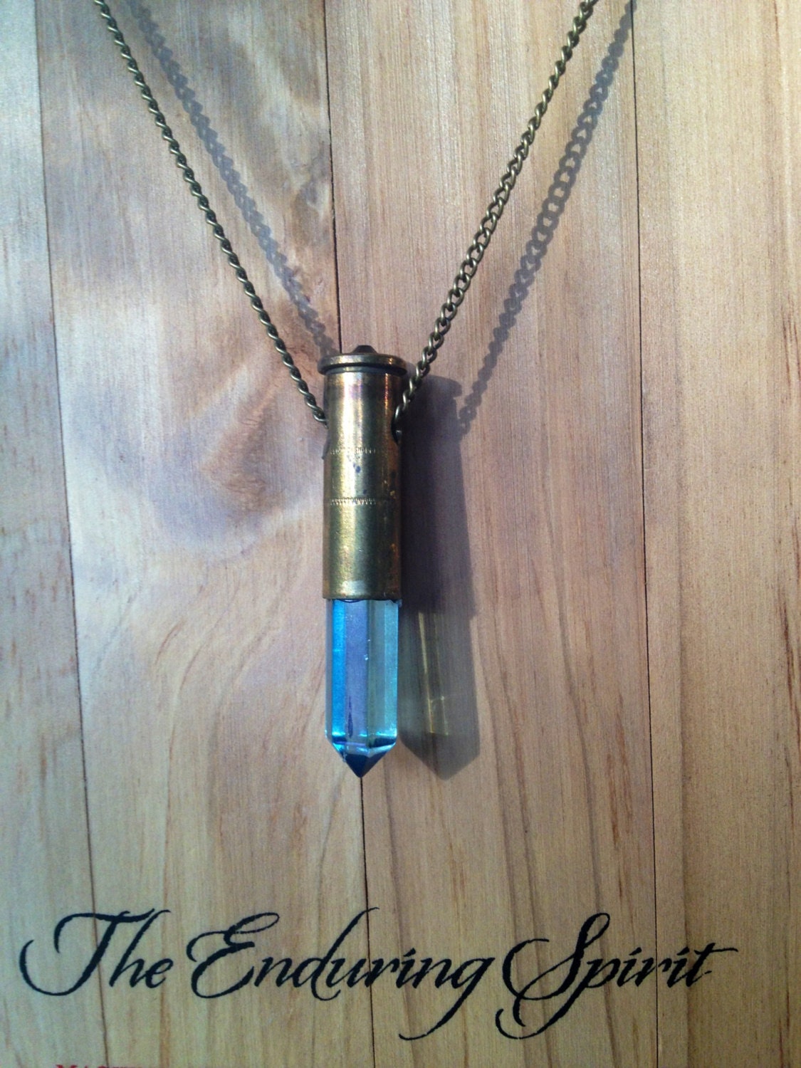 Aqua Aura Bullet Point Necklace