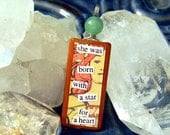 She was Born with a Star for a Heart -- A Crystal Magick Glamourkin Pendant