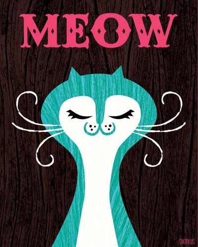 Cuti cats MEOW print