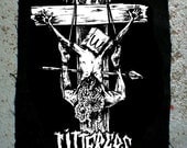 CRUCIFY LITTERERS pro environment anti pollution screenprinted patch