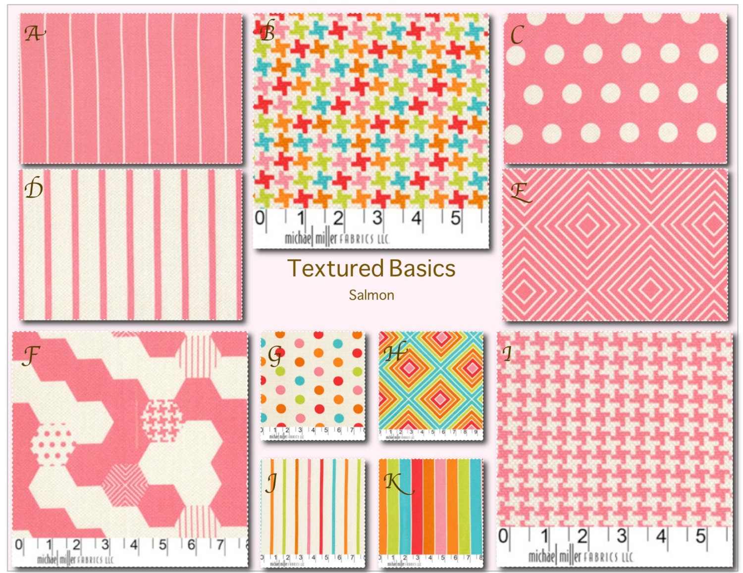 Crib Bedding- Design Your Own Crib Set- Textured Basics-Salmon