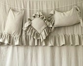 Duvet King in pure linen with extra large ruffle by Lovely Home Idea. Vintage Dream