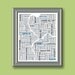 Guelph Typography Map 8x10 Print