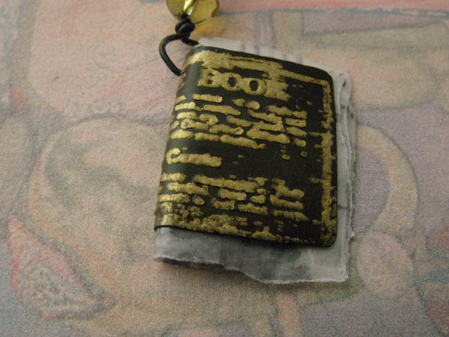 Tiny Book Pendant: Unique Jewelry, Eco Friendly, artisan, handcrafted jewelry, handmade jewellery, Tribal Gypsy