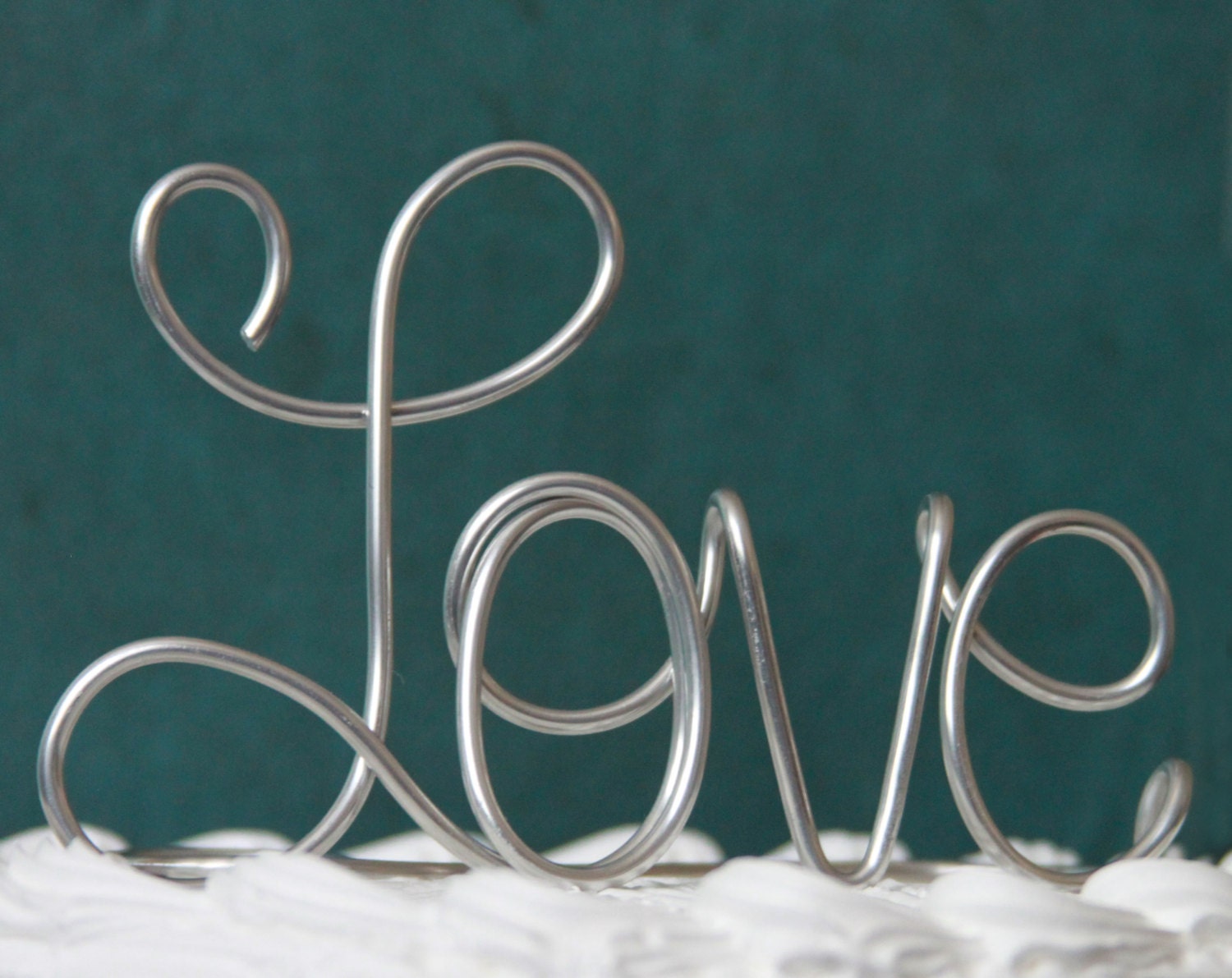 Simple Classy Love Wedding Cake Topper
