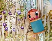 Gardening Gloria: Spool Knitter, Knitting Nancy