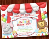 Big Top Circus themed invitation Il_170x135