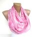cutee pink infinity scarf, women loop scarf. pink and white chiffon scarves. Tube scarf,eternity scarf, trendy scarf