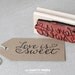 Love Is Sweet rubber stamp - wedding favor stamp DIY