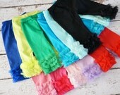 Girls Leggings - Baby Colorful Leggings  - Ruffle Leggings - Leg Warmers - Baby Ruffle Leggings - Baby Tights - Baby Legging - Girls Tights