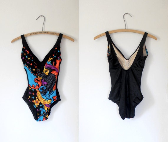 Vintage 70s Swimwear / Designer Swimsuit / One Piece Bathing Suit / Rose Marie Reid / Summer Pool Beach Fashion