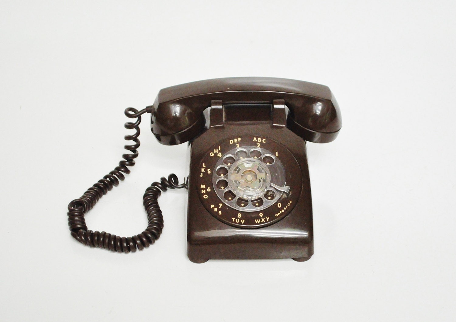 Chocolate Brown Rotary Phone