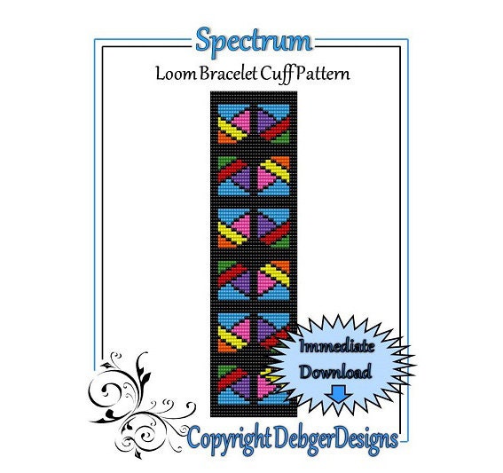 Spectrum - Loom Bracelet Cuff Pattern