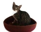 Cat Bed Felted Peruvian Highland Wool Pet Bed - Cheveyo