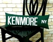Kenmore NY Street Sign Pillow or You Pick the Street or Any Other City at no Extra Cost