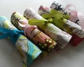 Bridesmaid Gift/Favor for Bridal Party of 5 Travel Jewelry Roll Organizers plus Free Shipping