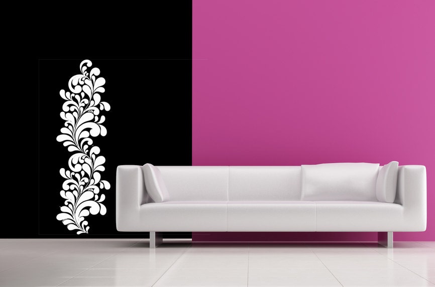 Vertical, Retro, Tear Drop, Hippie, 1960s - Decal, Sticker, Vinyl, Wall, Home, Girl's Bedroom Decor